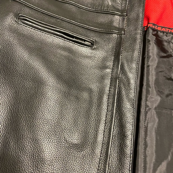 ZIR LEATHER MOTORCYCLE JACKET 3X - Picture 3 of 12